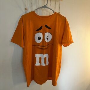 Orange M&M's Character T-Shirt XL